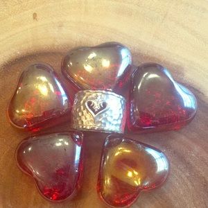 ❤️Throb❤️ 925 Silver Hammered Band Ring Only